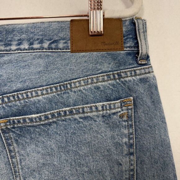 Madewell Jeans Women 29 Low-Slung Straight Leg Blue Denim 100% Cotton Relaxed - Picture 13 of 13